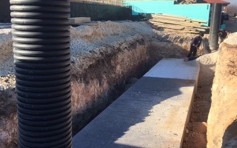 Drainage installation