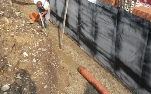 Pragma drainage pipes installation
