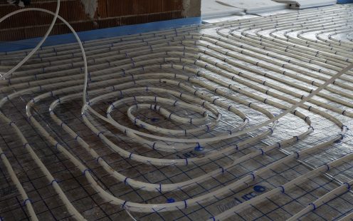 Underfloor heating for the building