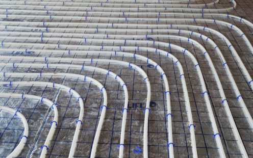 Underfloor heating for the building