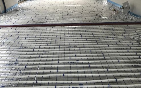 underfloor heating in private home