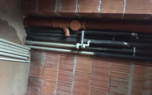 PVC Solid Pipe installation