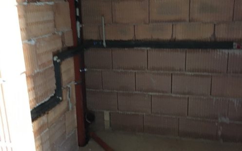 PVC Solid Pipe installation