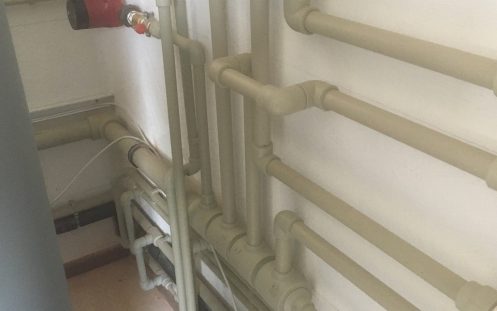 PP-R glassfiber pipes installation